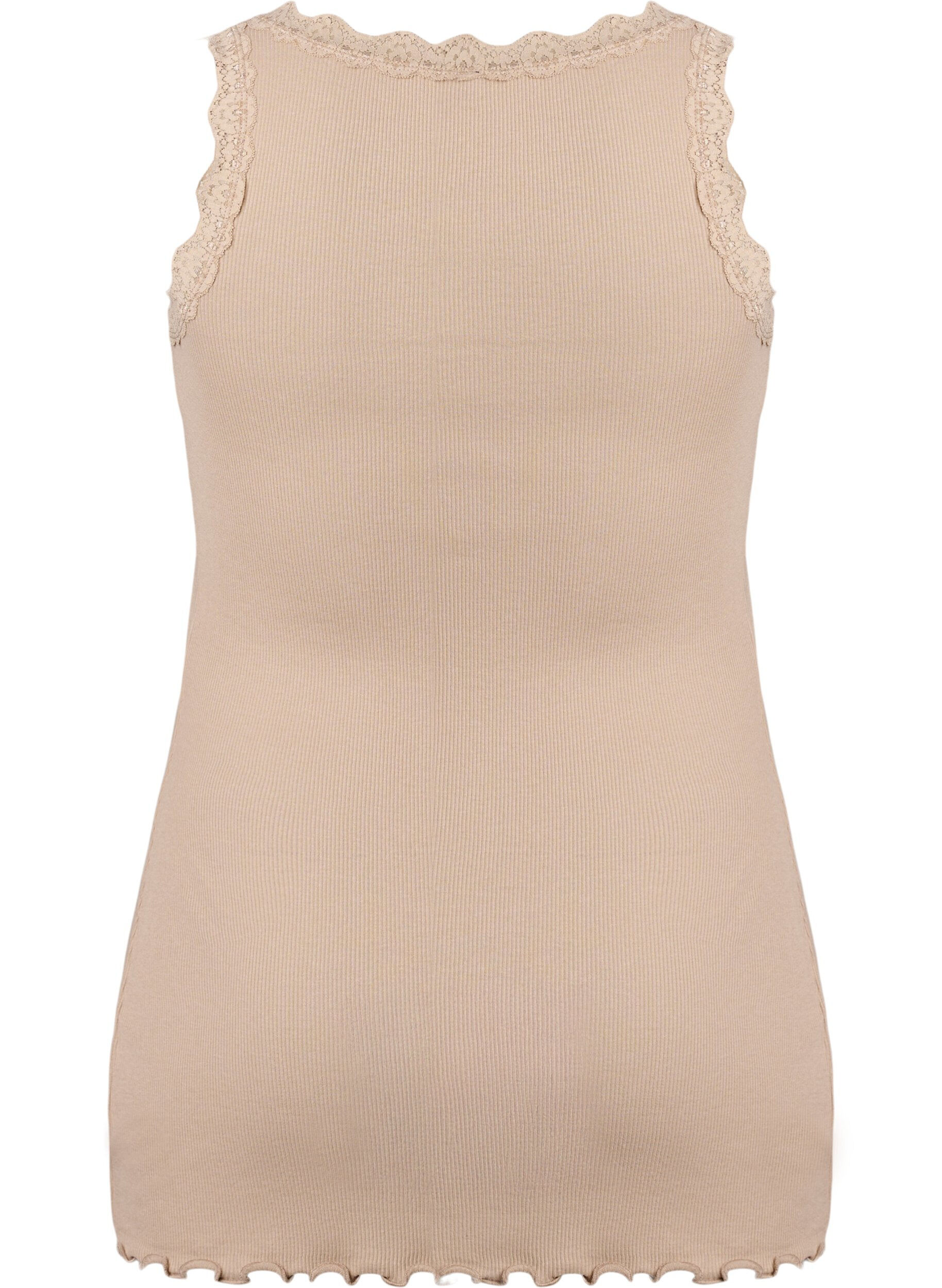Zizzifashion Top with lace trim, Beige, Packshot image number 1
