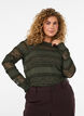 Lace blouse with long sleeves, Green, Model image number 0
