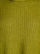 Knitted top with turtleneck, Green, Packshot image number 2