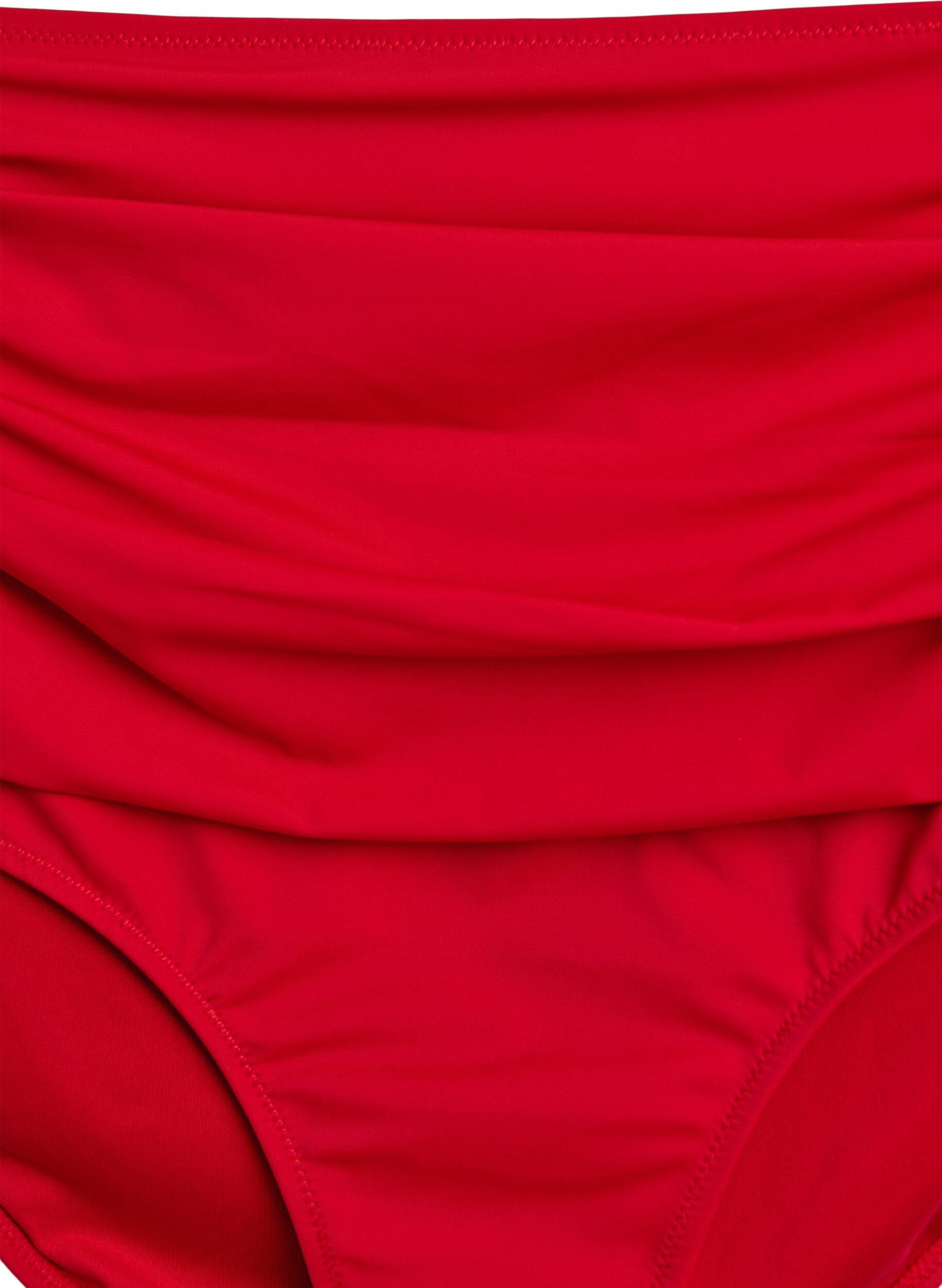 Zizzifashion High waisted bikini bottom, Red, Packshot image number 2