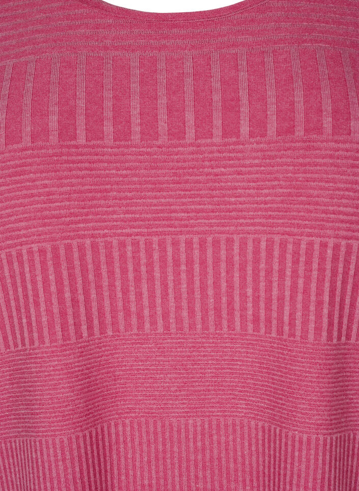 Dress with 3/4 sleeves and striped pattern, Malaga Mel., Packshot image number 2