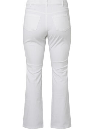 High-waisted Ellen bootcut jeans, White, Packshot image number 1