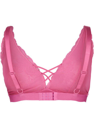 Support the breasts - Lace bra with thong details, Rose, Packshot image number 1