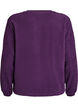 Soft teddy fleece sweater, Purple, Packshot image number 1
