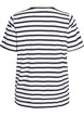 Striped T-shirt in organic cotton, White, Packshot image number 1