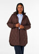 Mid-length quilted jacket with a hood, 1682, Model image number 0