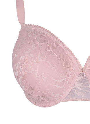 Lace bra with underwire, Pale Mauve, Packshot image number 2