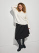 Jumper with a cable knit pattern, Vanilla, Model image number 1