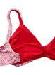 Striped bikini top with removable padding, Rose, Packshot image number 3