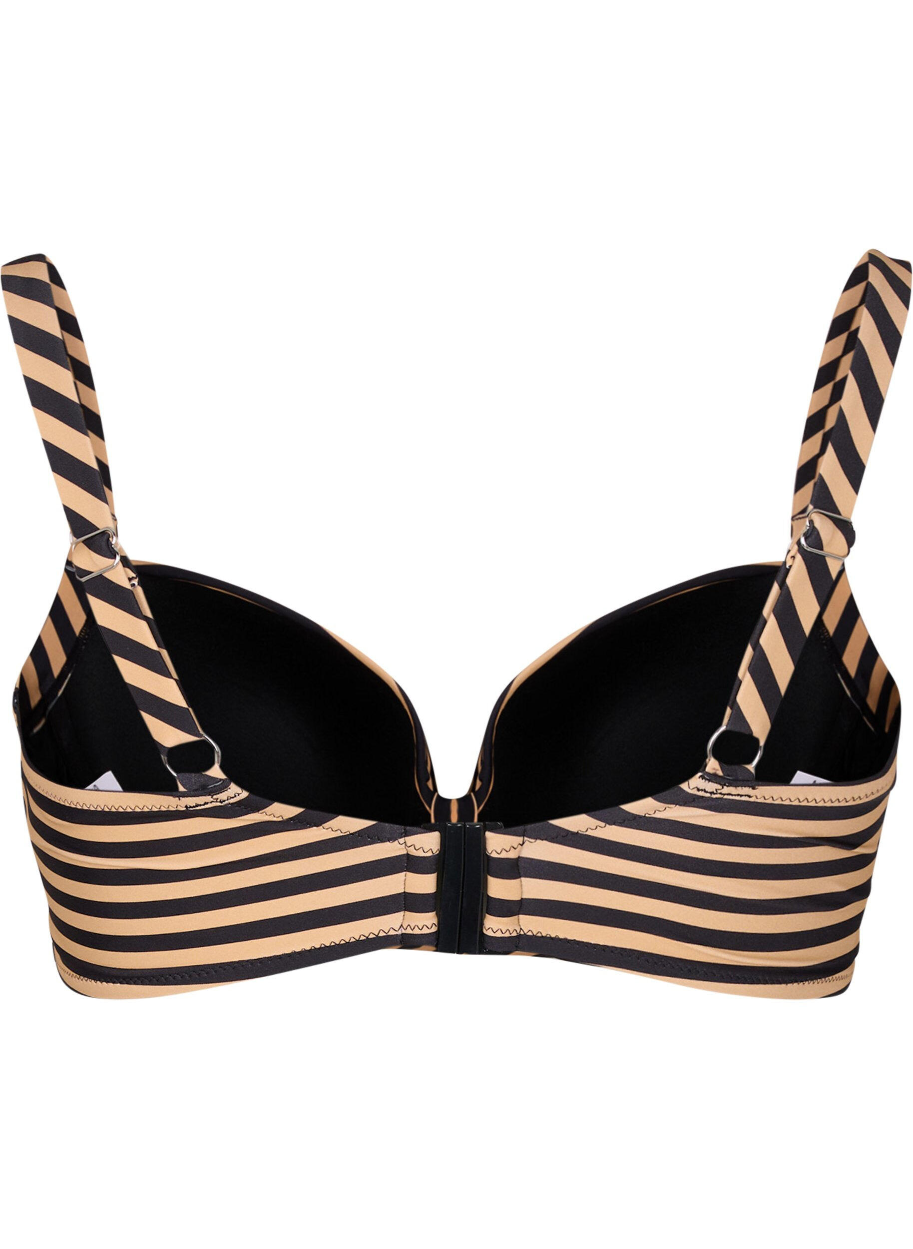 ZizzifashionBikini top with underwire and pattern, Brown, Packshot image number 1