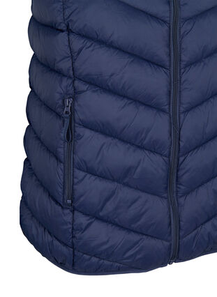 Short vest with zip and pockets, Navy Blazer, Packshot image number 3
