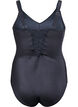 Swimsuit with lace-up detail, Dark Grey, Packshot image number 1