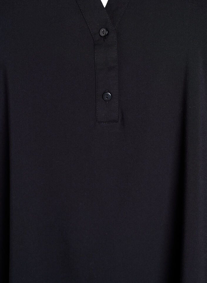 Sleeveless viscose blouse, Black, Packshot image number 2