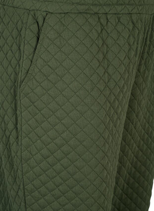 Quilted jogging bottoms with pockets, Thyme, Packshot image number 2