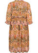 Printed midi dress with smock and 3/4 sleeves, Colorful Ethnic, Packshot image number 1