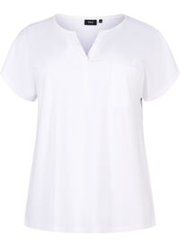 V-neck T-shirt with chest pocket