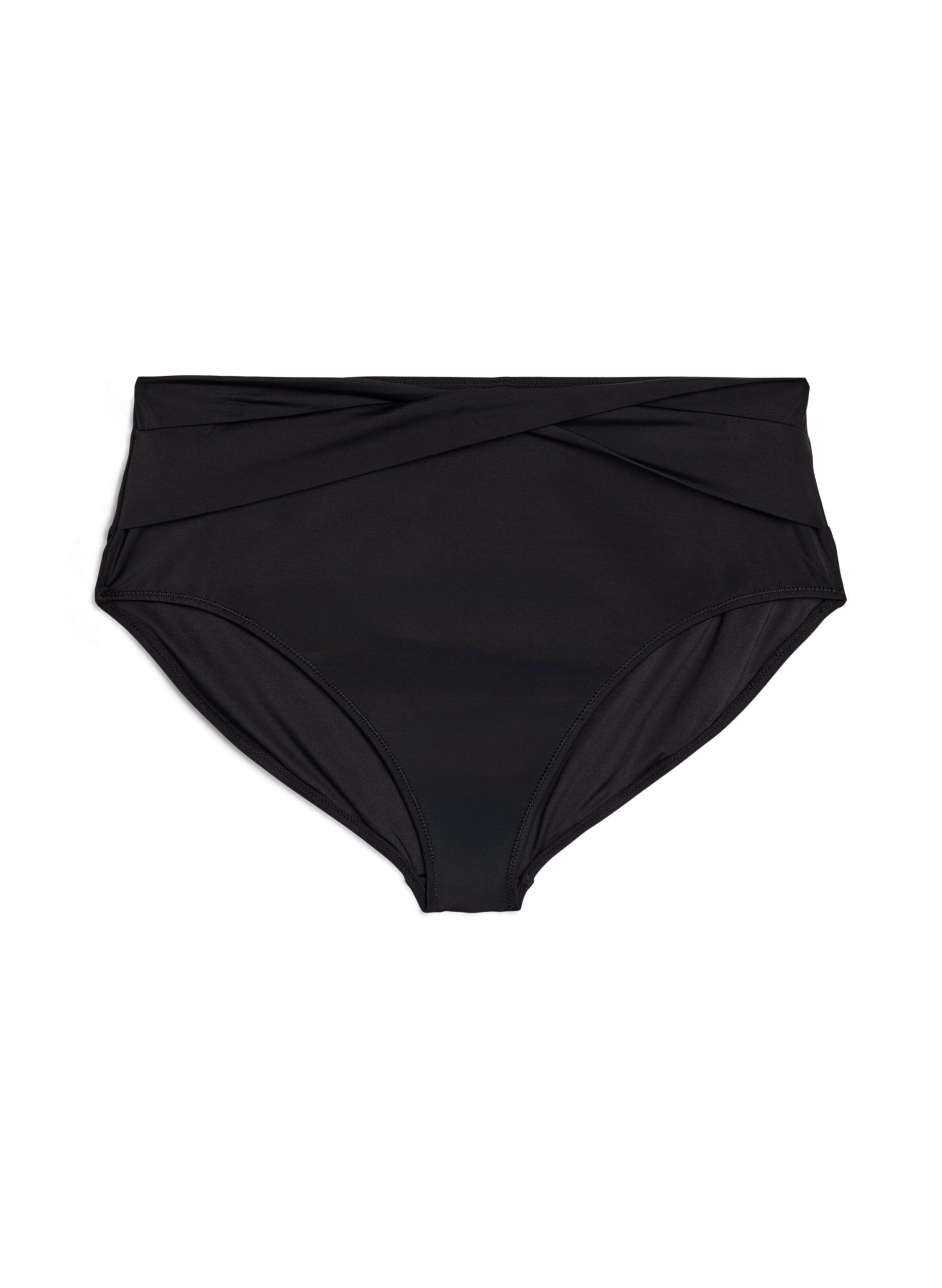 Zizzifashion Bikini briefs with wrap detail, Black, Packshot image number 0