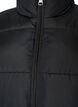 Short puffer jacket with a high collar, Black, Packshot image number 2