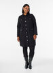 Shirt dress with decorative buttons, Black, Model image number 1