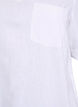 Linen and viscose tunic with A-shape, White, Packshot image number 2