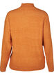 Knitted wool blouse with high neck, Autumnal Mel., Packshot image number 1