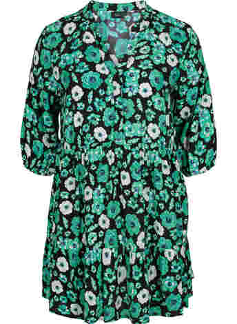 	 Floral tunic in viscose