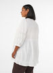 Tunic with eyelet embroidery details and 3/4 sleeves, Vanilla, Model image number 2