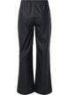 Loose faux leather trousers with elasticated waistband, Black, Packshot image number 1