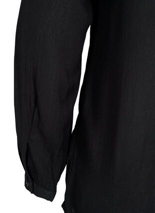 Viscose tunic with v-neckline, Black , Packshot image number 3