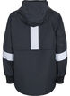 Rain jacket with reflective details, Black, Packshot image number 1