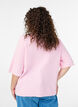 Short-sleeved knit cardigan with bows, Pink, Model image number 2
