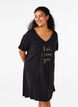 Organic cotton nightgown with v-neck, , Model image number 0
