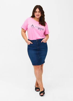 FLASH - T-shirt with motif, Begonia Pink Always, Model image number 2