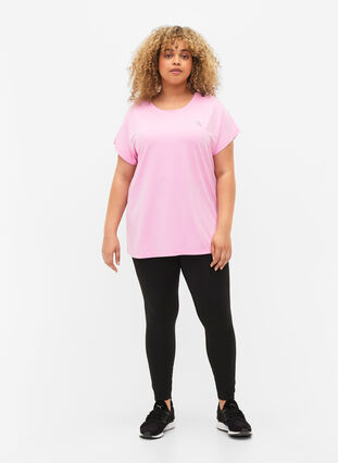 Short-sleeved workout t-shirt, Pastel Lavender, Model image number 2