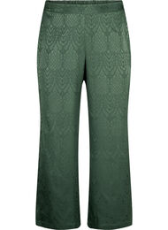 Trousers with textured pattern, Duck Green, Packshot