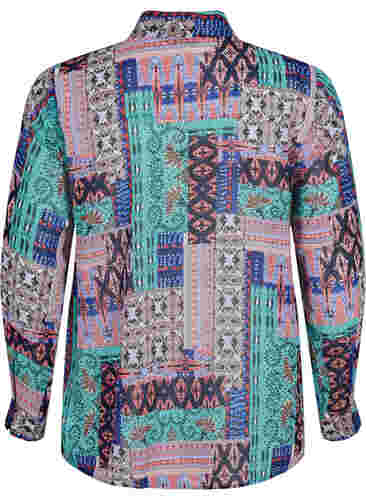FLASH - Long sleeve shirt with floral print, Multi Ethnic , Packshot image number 1
