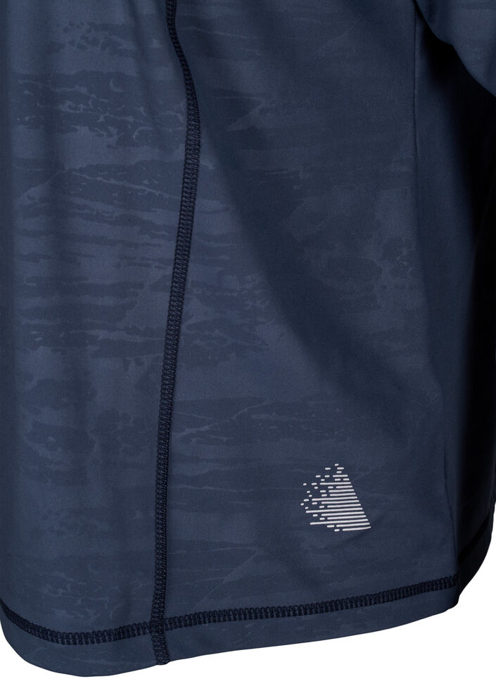 Training blouse with zipper, Mood Indigo, Packshot image number 3