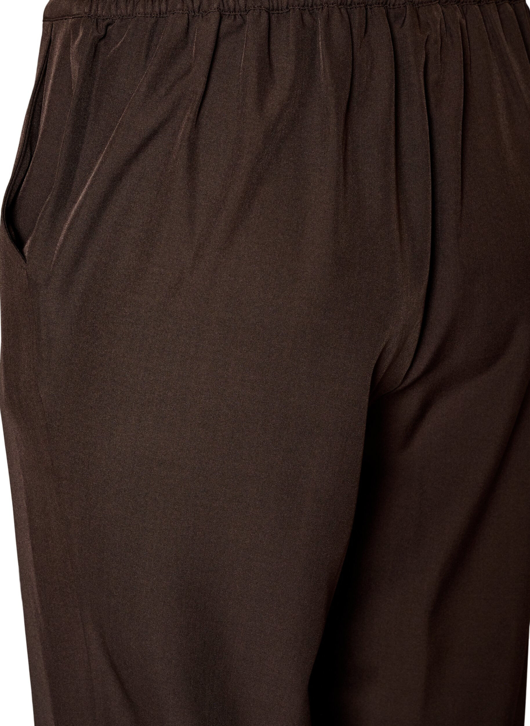 ZizzifashionLoose trousers with pockets, Brown, Packshot image number 3