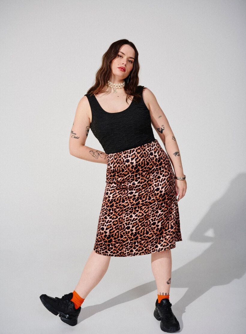 Leopard skirt, , Model, 2