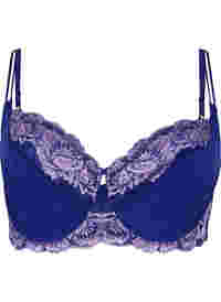 Full cover bra with underwire and lace