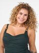 Padded swimsuit with draping, Green, Model image number 2