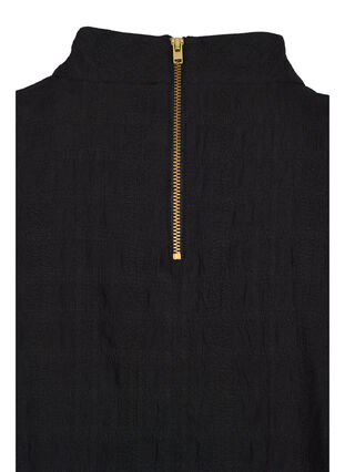 Top with high neckline and 3/4 sleeves, Black, Packshot image number 3
