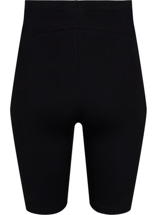 Cotton tight-fitting maternity shorts, Black, Packshot image number 1