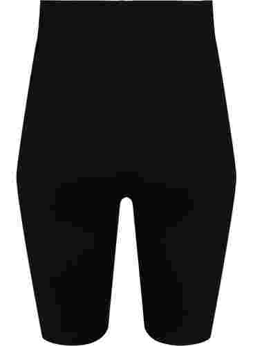 Cotton tight-fitting maternity shorts, Black, Packshot image number 1