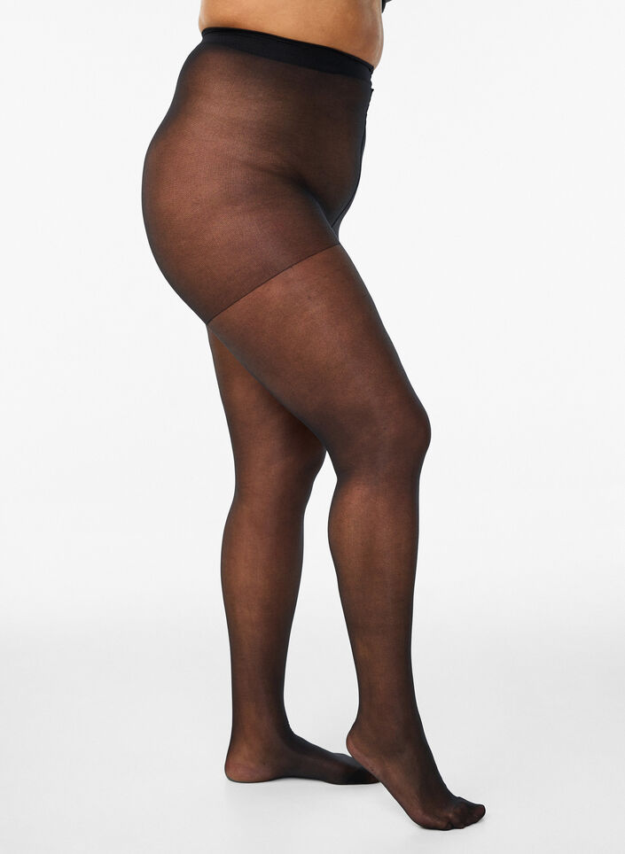 Run-resistant 30 denier tights, Black, Packshot image number 0