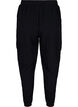 Loose cargo trousers in viscose, Black, Packshot image number 1