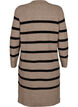 Long-sleeved knitted dress with stripes, Desert Taupe Comb, Packshot image number 1