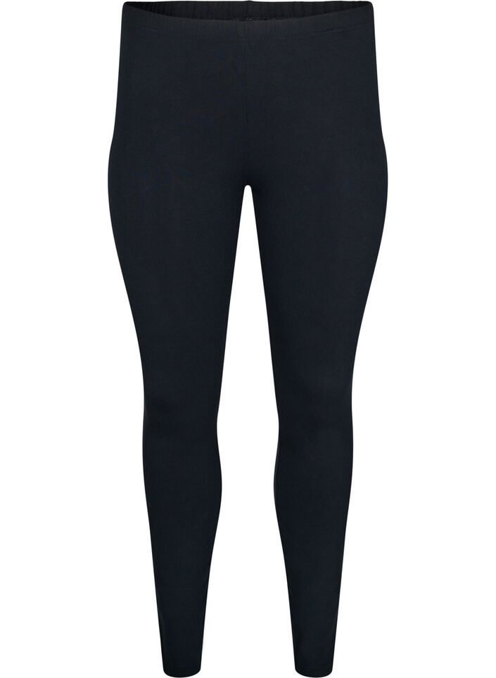 Basic leggings in viscose, Black, Packshot image number 0