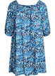 Beach dress in viscose with print, Blue, Packshot image number 0