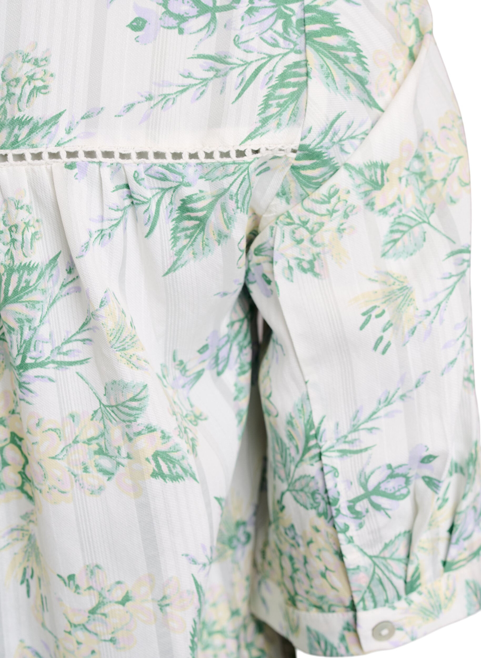 ZizzifashionBlouse with print and 1/2 sleeves, White, Packshot image number 3